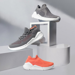 FREETIE Antibacterial Waterproof Ultralight Running Shoes Gray